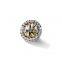 Custom round pocket crystal lape pin metal badges wholesale