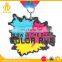 Glow in the Dark Color Run Medal in Irregular Shape