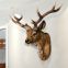 American restoring ancient ways creative simulation animal deer head wall hanging decoration style indoor resin crafts decoration home decor