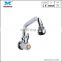 Wall mounted bridge kitchen taps with double lever kitchen mixer faucet