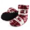The new winter thick bottom floor slippers, indoor slippers Christmas socks slippers warm furry antiskid tall canister
