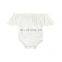 Girl Off Shoulder Romper Toddler Girl Bodysuit Wholesale Baby Clothes