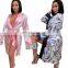 Women Poncho Autumn Womens Coats and Capes Print V-Neck Open Stitch Sexy Cloak Women Long Sleeve Ladies Pajamas Shawl Cardigan
