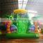 Customized Monkey And Elephant Theme Inflatable Slide Bouncer For Children Play Center