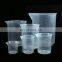 Lab Use Graduated Measuring Cups Plastic Beakers With Spout