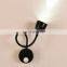 Flower Like No Wiring Wall Lamp With Chrome And Black Colour Hot Welcome Reading Lamp Bed Wall Factory Wall Lamp Designs