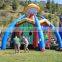 5 in1 sports world baseball inflatable arena target shooting ball game, inflatable football toss potato game toys for adults