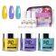 Private Label Nail Dipping Powder Starter Kit 3 Colors yellow blue purple Manufacture wholesale Dip