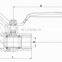 1/4" - 4" Female BSP x Female BSP Valogin Pressure Mop5 En331 Nickel Plating Brass Gas Ball Valve