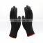 Work Gloves Machine Knitted Shell Black PU Gloves PU Grip Glove for Automotive Industry