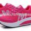 hot selling ladies women comfortable breathable high heel mesh lose weight sport waking shoes