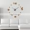 K&B home decor new design cheap high quality EVA+Acrylic diy digital wall clock