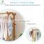 Solid wood clothes and hats rack simple modern floor bedroom shelf multi-functional household hanger cabinet