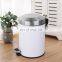 Embossed garbage container 5 liters metal bathroom bin bathroom trash can dust bin for kitchen