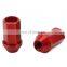 Red 42mm Length Dura-Nuts Aluminum Lightweight Wheel Nut