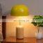 2022 New White Metal Mushroom Shade Wooden Base Desk Light Living Room Reading Table Lamp for Home Decor