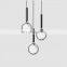 Modern Design Round Circle Shape Gold Body Crystal Lighting Bar LED Decorative Pendant Lamp For Hotel