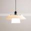 Nordic industrial wrought iron White led hanging lamp home decor indoor lighting modern minimalist pendant light
