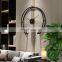Drop Ship Fashion Metal 50cm Semicircle Iron Wall Clock Mute Gold Watch Wall Clocks For Wall Decoration  Metal