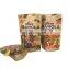 resealable  zipper matte finished stand up  moisture proof recyclable  biodegradable kraft paper bag for sancks nut