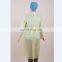 Disposable non woven isolation gown PP PP+PE SMS Green white blue yellow isolation gown