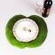 Green Colored Leaf Table Placemats For Wedding Dinning Table Decoration