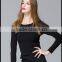 Fashion design handmade pullover collar knit wool sweater for young ladies