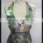 The new 2015 women printing silk evening dress