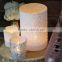 Online / Luxe Frosted White Quilted Vase Votive/Glass Tealight Candle Holder Votive /White Glitter Wedding Decorations