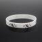 Manufacture in Stock Moon and Star Black White Soft Silicone Bracelet Girls Teenager School Class Activity Silicone Wristband