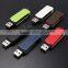 Emboss Swivel leather Usb hard disk 2.0 For PC Mac