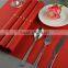 PVC Plastic Table mat dinner placemat table cloth red placemat 45*30cm