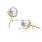Fashion Light Weight Gold Freshwater Pearl Earring