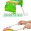 2014 hot educational toys pink frog style snap rivet 8 keys silk-screen printing indian musical instruments