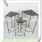 Set of 3 Decorative Garden Planter Round Plant Stand