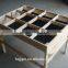 outdoor raised wooden vegetable garden box