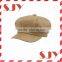 Fashion stylish pu leather ivy newboy cap hat for men
