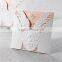 Elegant white laser cut bridal dress wedding invitation with wheat embossed pattern