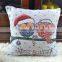 PLUS cute animal printed linen throw pillow case