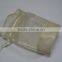 Clear poly mesh drawstring cosmetic bag