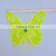 Hot Sale in France and Uk 5 Inch Fluttering Plastic Fluorescent Butterfly Garden Deco Sticks