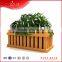 outdoor park wooden flower planters