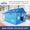 Aluminum framework, PVC fabric refugee shelter tent