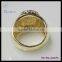 Hip hop micro pave cz rings for men,gold plated hip hop rings for men