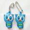 China factory making cheap rubber keychain for decoration