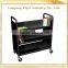 library book cart home book trolley metal trolley with wheels metal library book cart hand trolley/hand truck/hand cart