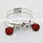 Hot Interchangeable Jewelry Double Snap Hinged Bracelet Snap Button Jewelry Bracelet