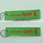 The Green Woven Label Key Chains