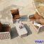 ALUMINIUM GARDEN WIDE WICKER SOFA TABLE