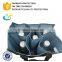 Wholesale reusable custom 6 bottle pp non woven wine bag